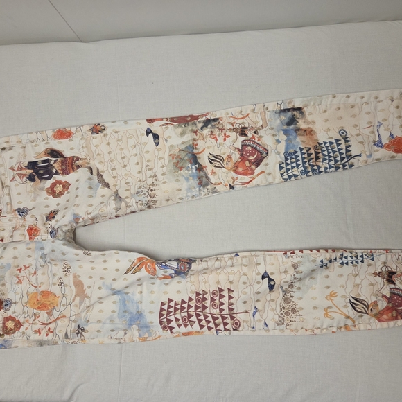 MOTHER Multicolor Patterned Ankle Pants - Picture 1 of 6